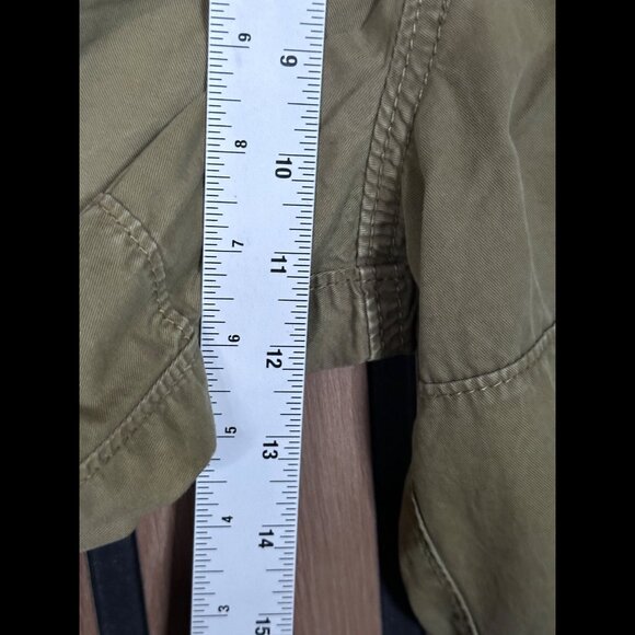 Abercrombie & Fitch Cargo Shorts 30 Mens Green Khaki 9" Inseam Y2K - Picture 6 of 8